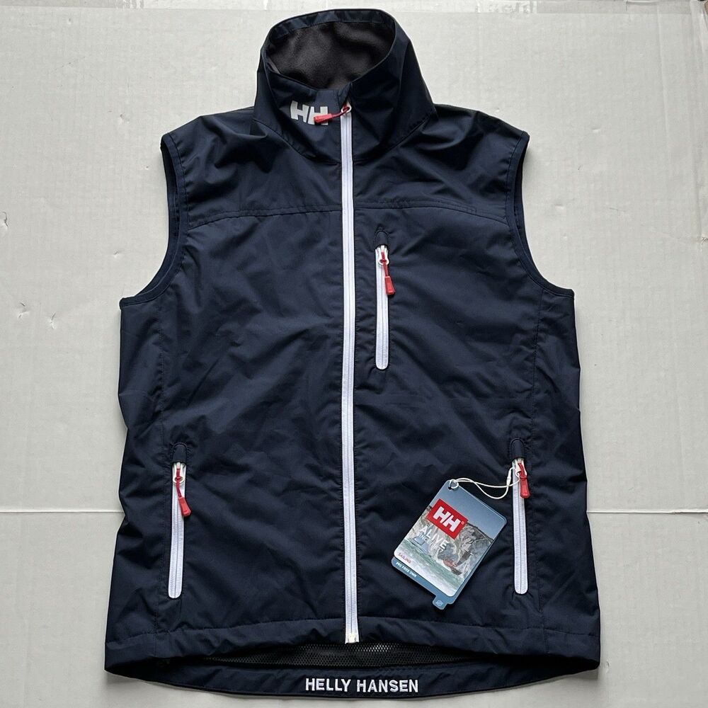 Helly Hansen Crew Vest/Gilet Navy Regular Fit Sz S Outdoor Wear/Sailing/Boating